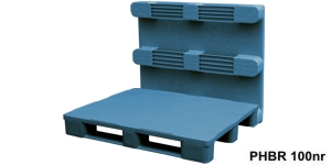 Hygienic plastic pallets with closed deck 1200x1000